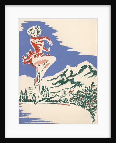 Illustration of Ice Skater by Anonymous