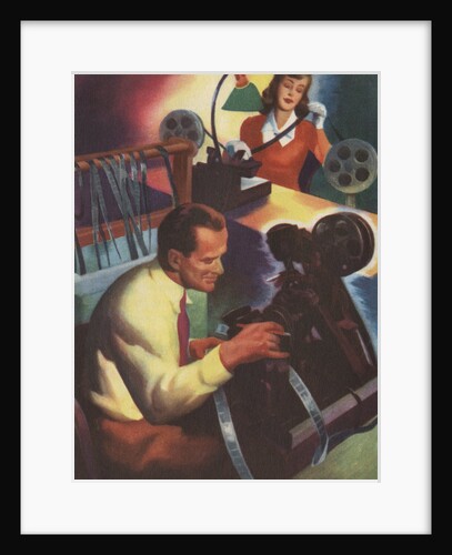 Editing Film Illustration by Anonymous