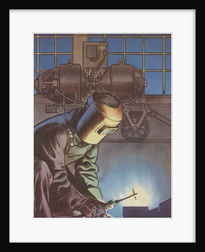 Electric Welding Illustration by Anonymous