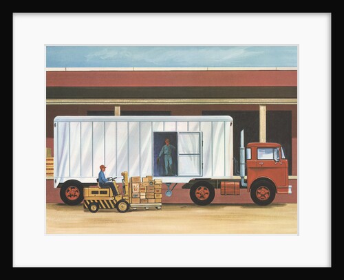 Illustration of Freight Truck by Anonymous