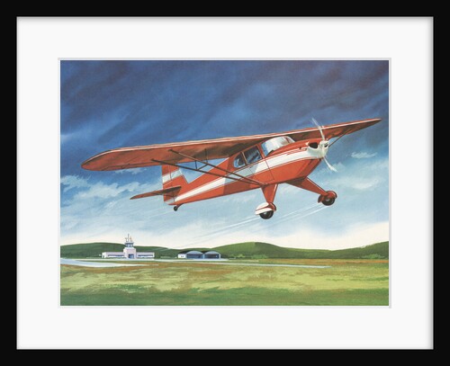 Illustration of Propeller Airplane by Anonymous