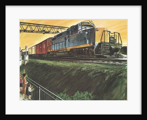 Illustration of Freight Train by Anonymous