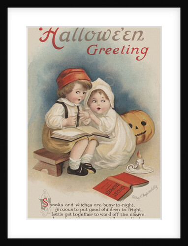 Hallowe'en Greeting Postcard by Ellen H. Clapsaddle