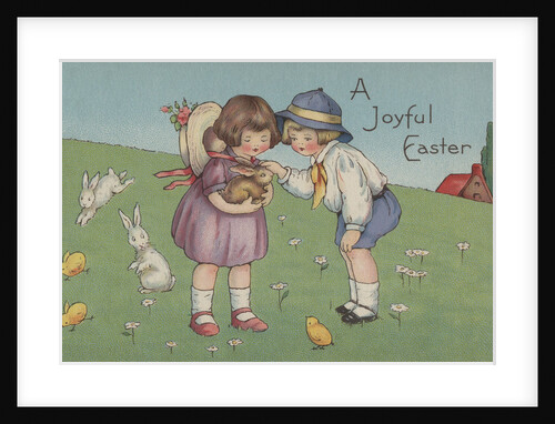 A Joyful Easter Postcard by Anonymous