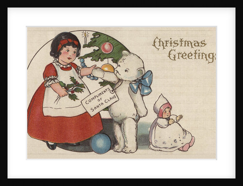 Christmas Greetings Postcard by Anonymous