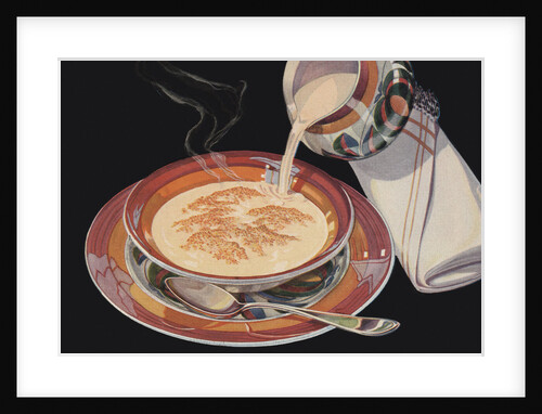 Illustration of Bowl of Hot Cereal by Anonymous