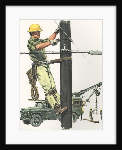 Illustration of Telephone Man by Anonymous