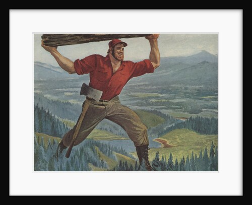 Illustration of Paul Bunyan by Anonymous