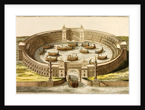 Print of Naumachia of Augustus Trastevere by Anonymous