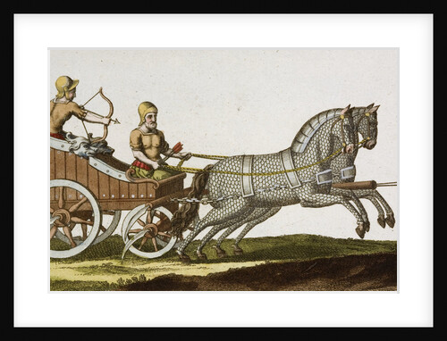 Print of Ancient Syrian Chariot by Anonymous