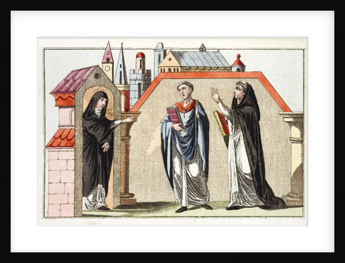 Print of Norman Religious Figures by Anonymous