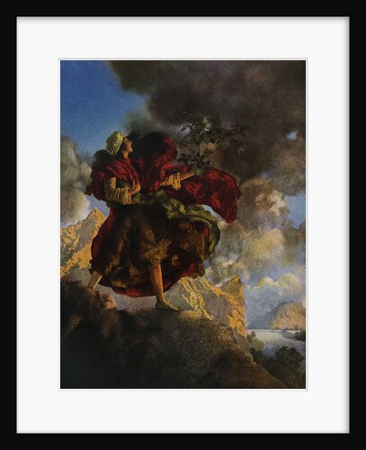 The Talking Bird by Maxfield Parrish