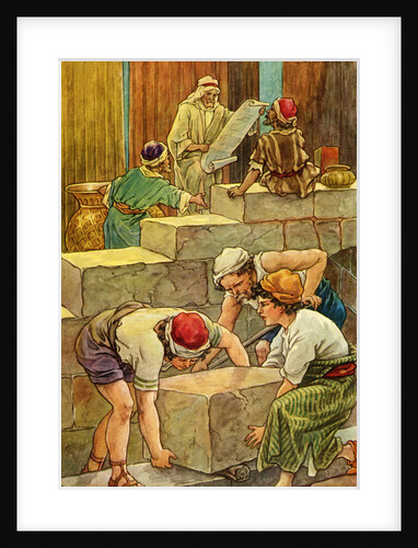 The Building of the Temple of Solomon by Clara M. Burd