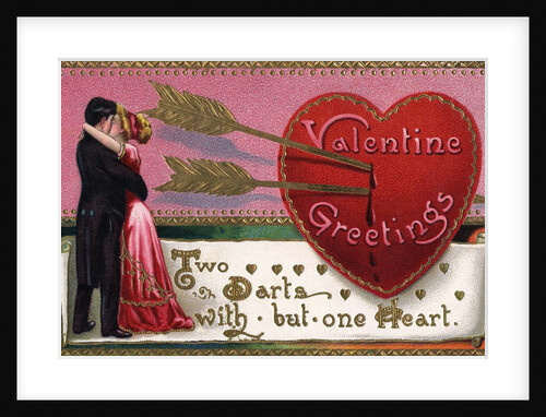 Valentine's Greetings Postcard by Anonymous