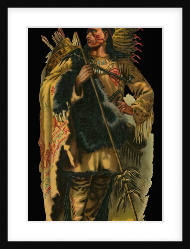Victorian Scrap of Native American Chief by Anonymous