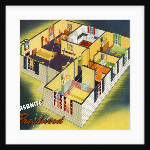 Illustration of Ideal American House Plan by Anonymous