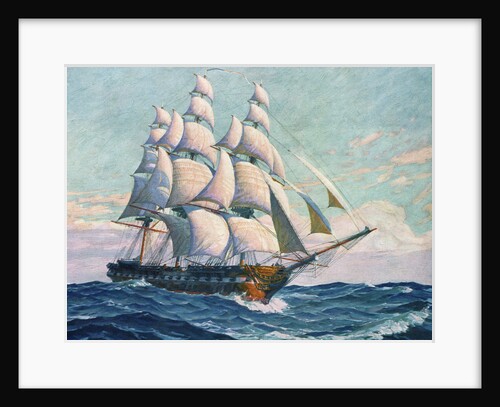 Illustration of USS Constitution by Anonymous