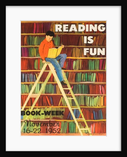 Reading Is Fun Poster by Roger Duvoisin