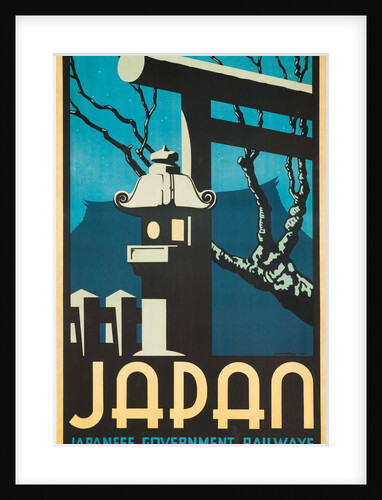 Japan Japanese Government Railways Poster by P. Irwin Brown