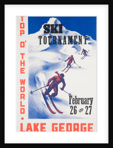 Ski Tournament Lake George Poster by Anonymous