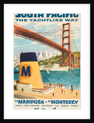 South Pacific the Yachtlike Way Poster by Anonymous