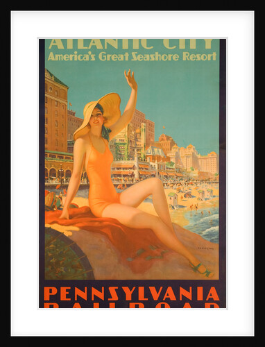 Atlantic City Poster by Edward M. Eggleston