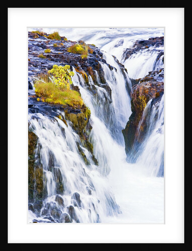 Bruarfoss Waterfall in Iceland by Anonymous