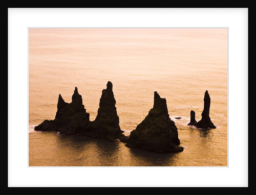 Seastacks off Dyrholaey by Anonymous