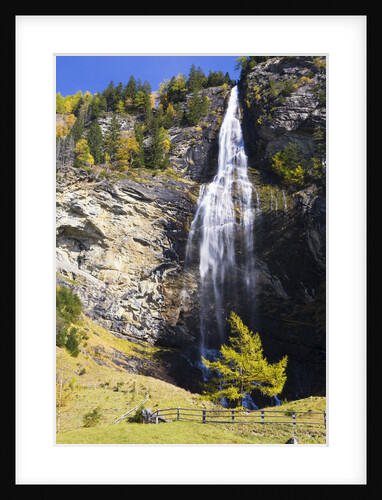 Fallbach Waterfall in Autumn by Anonymous
