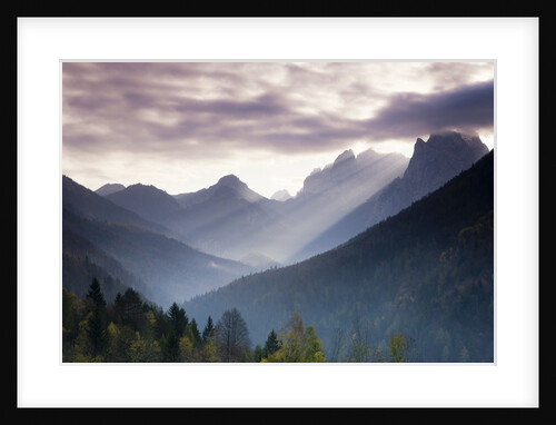 Sunbeams over Wilder Kaiser Mountains by Anonymous