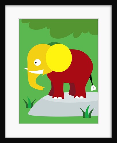 Elephant In Jungle by Anonymous