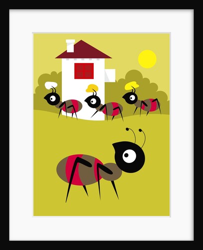 Ants Carrying Food by Anonymous