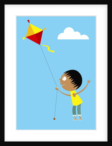 Flying A Kite by Anonymous