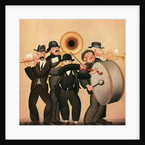 Illustration of Five-Man Band by Boris Artzybasheff