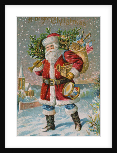 A Bright Christmas Postcard by Anonymous