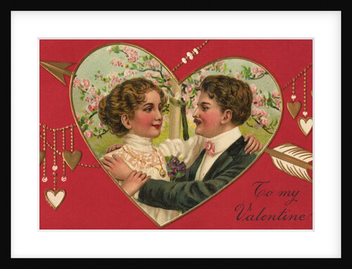 To My Valentine Postcard by Anonymous