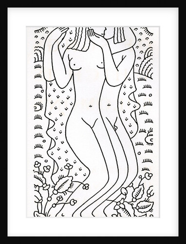 Illustration of Adam and Eve by Valenti Angelo