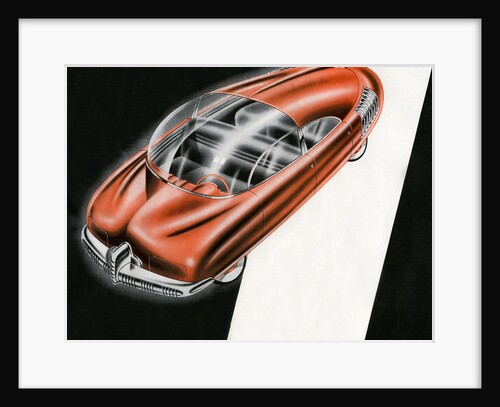 Illustration of Futuristic Car by Anonymous