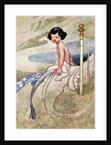 Illustration of Boy Waking Up as Merman by Charles Robinson