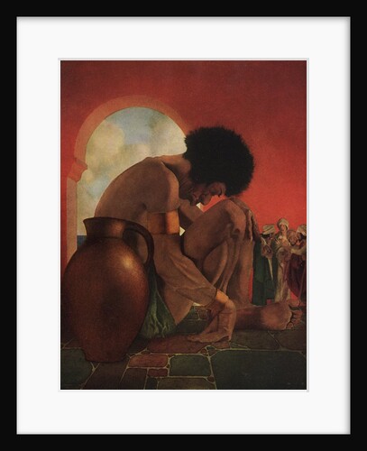Third Voyage of Sinbad Illustration by Maxfield Parrish