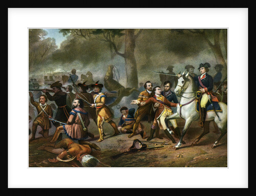 Illustration of Battle of Monongahela by Anonymous