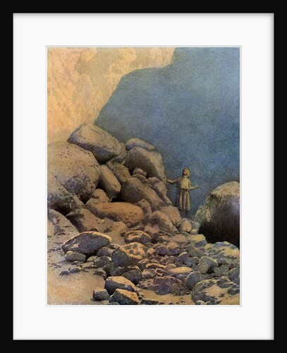 Second Voyage of Sinbad Illustration by Maxfield Parrish