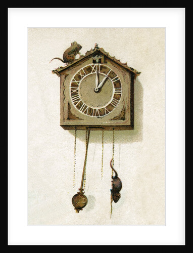 Hickory Dickory Dock, the Mouse Went Up the Clock Illustration by Anonymous