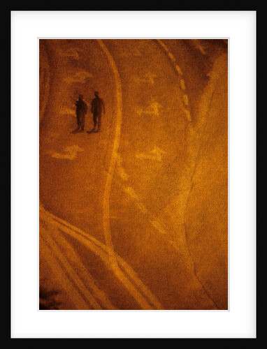 Two People and Avenue by Andre Burian