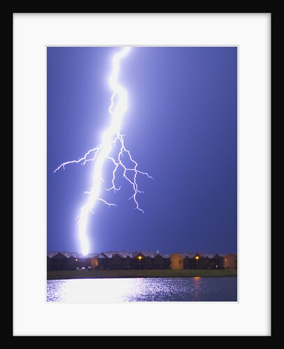 Lightning Striking an Apartment Complex by Anonymous