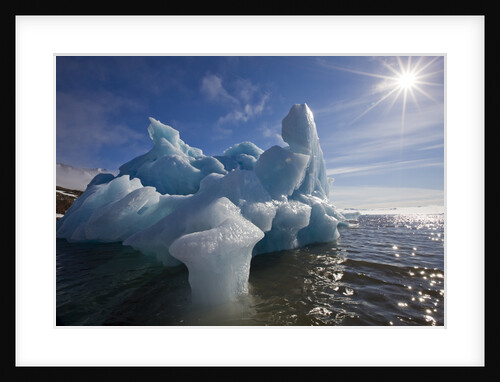 Iceberg Melting Under Summer Sun in Burgerbukta Bay by Anonymous