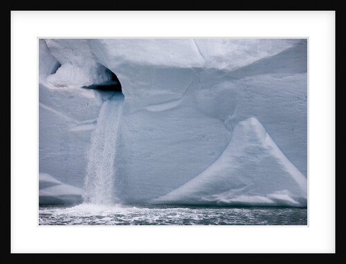 Water Pours From Face of Brasvellbreen Glacier on Nordaustlandet by Anonymous