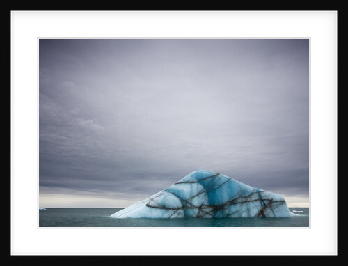 Deep Blue Iceberg Near Brasvellbreen Glacier on Nordaustlandet by Anonymous
