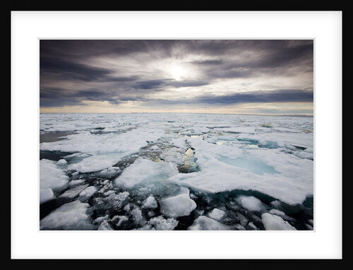 Storm Clouds Above Pack Ice in Habenichtbukta Bay by Anonymous
