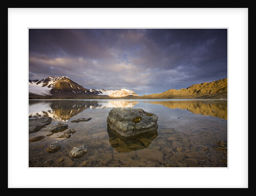 Mountain Peaks on Spitsbergen at Dawn in Signehamna Harbor by Anonymous